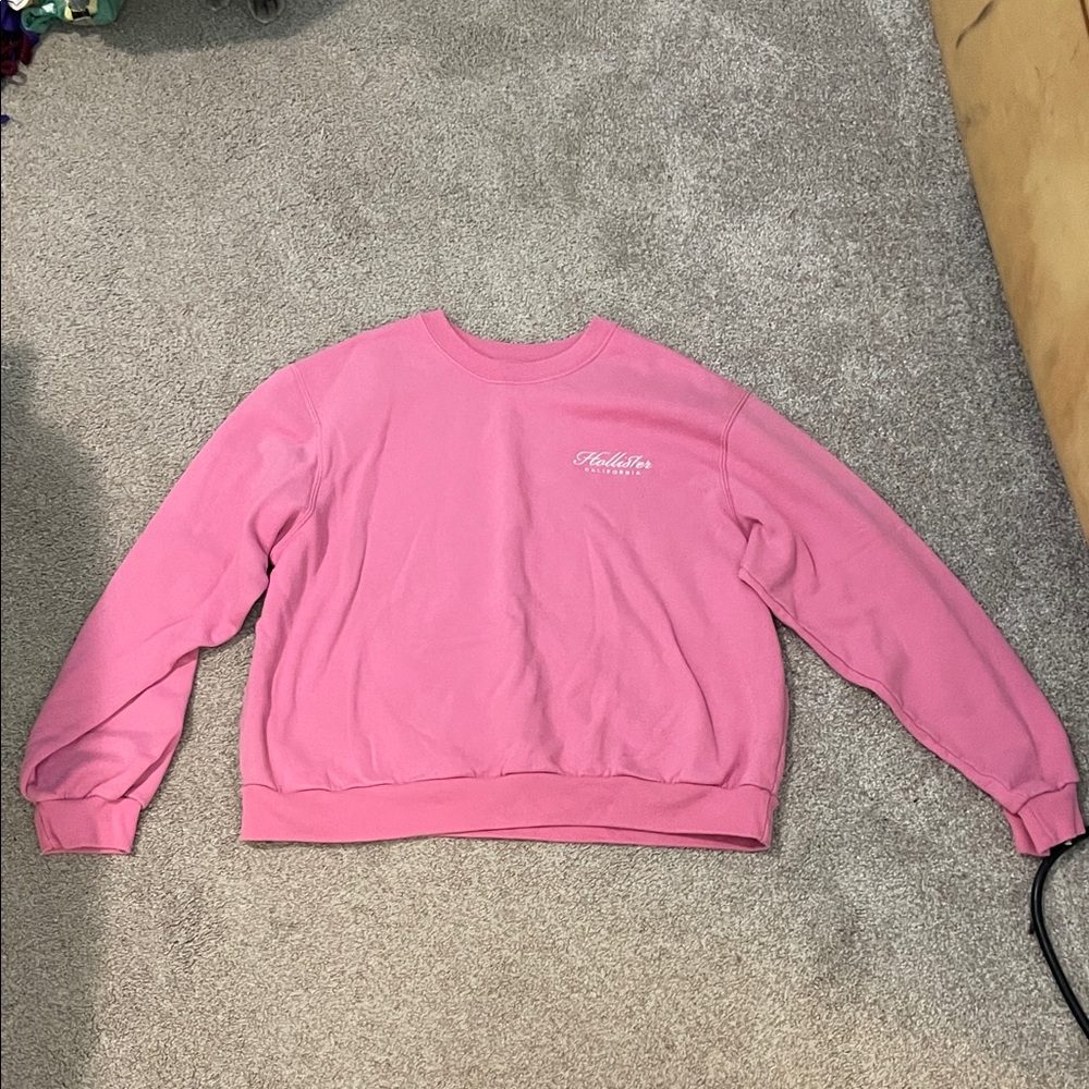 Hollister Pink Fleece Sweatshirt